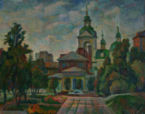 Серикова Т.Ю. Благовещенская церковь в Красноярске 50х60 Х.,масло 2003 год